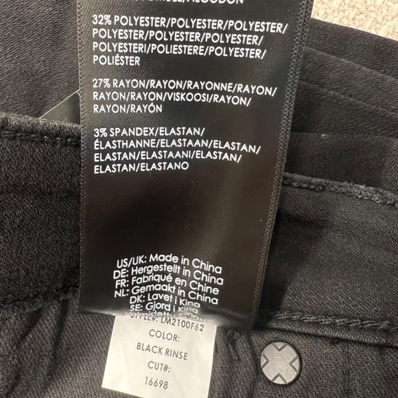 Liverpool Jeans Women 10 Black High Rise Ankle Skinny Stretch Denim The Abby - Picture 11 of 11